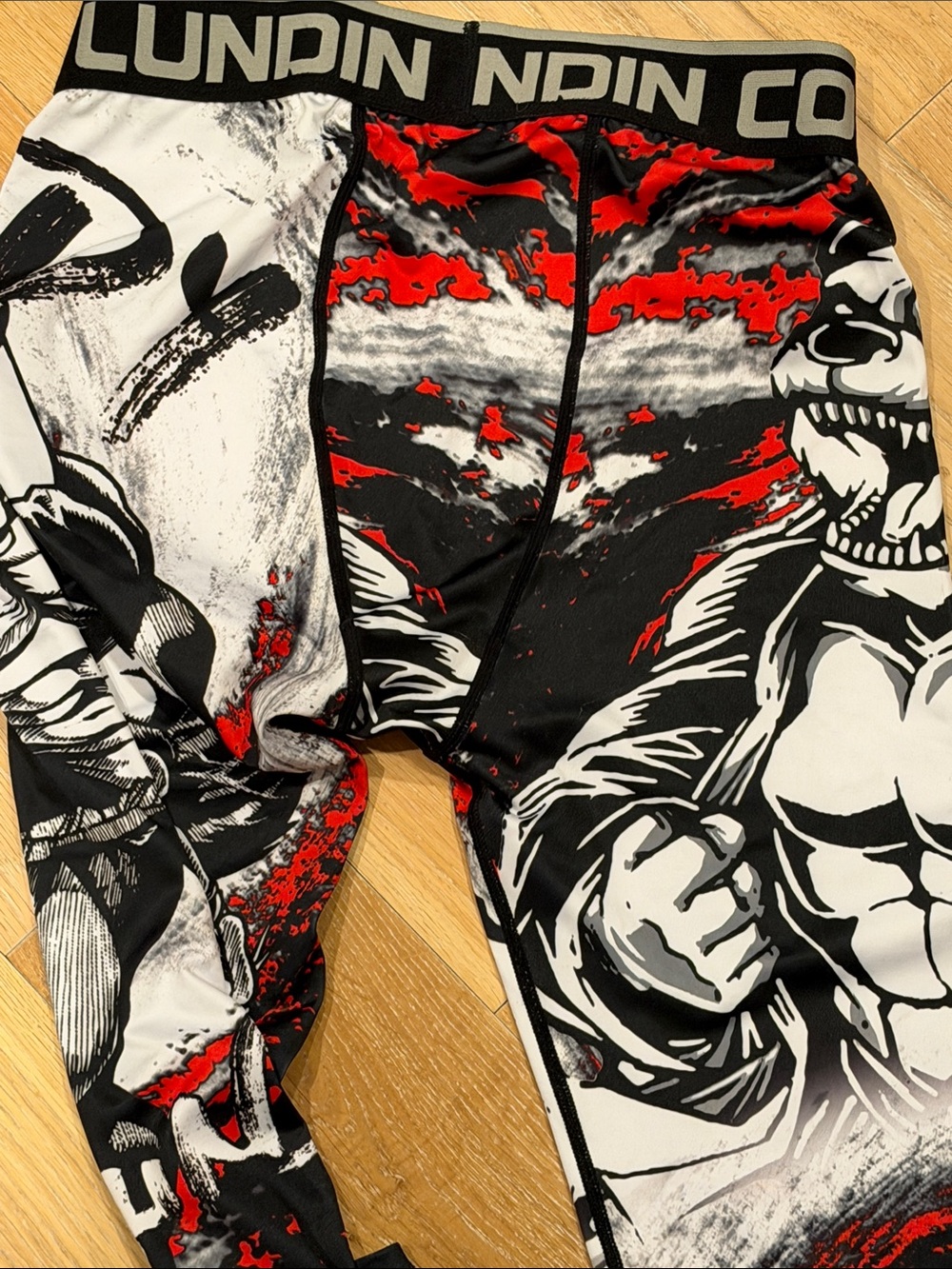 Cody Lundin men's compression pants featuring a graphic panda design xxl nwt - Picture 3 of 5